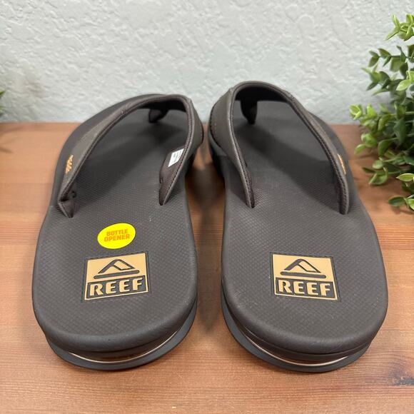 Reef Men's Fanning Flip Flop Thong Sandals Bottle Opener Size 10 - Picture 4 of 7